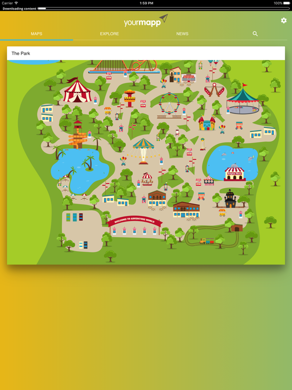 Screenshot #4 pour Theme Park by YourMapp