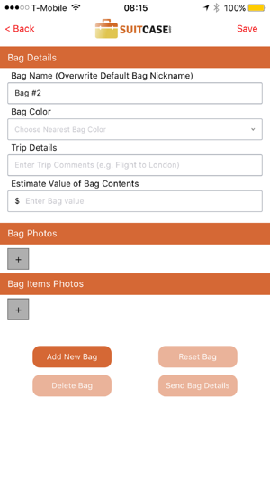 Traveler Suitcase Information Planner