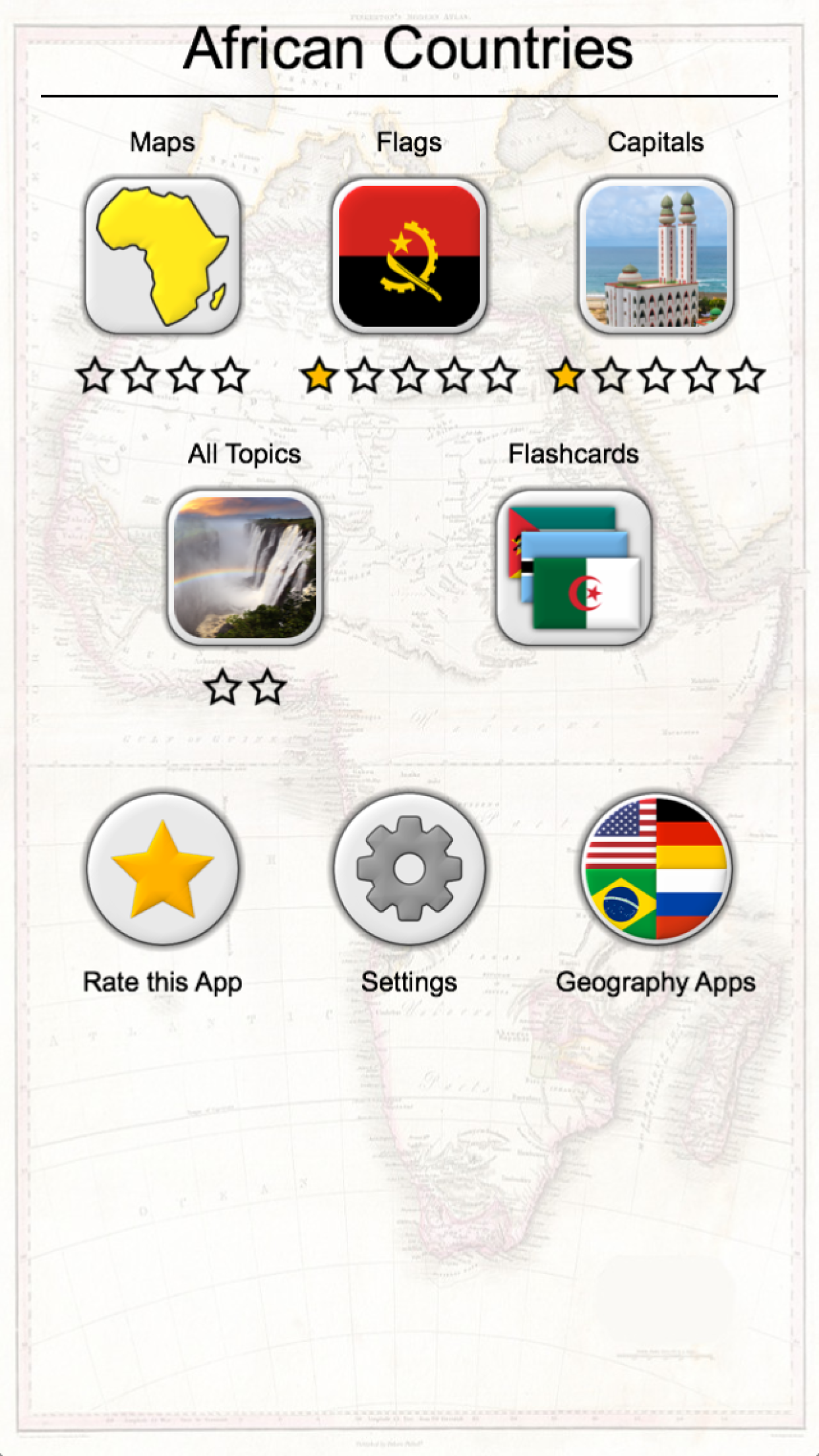 African Countries - Flags and Map of Africa Quiz