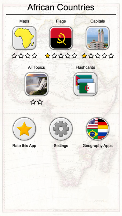 African Countries - Flags and Map of Africa Quiz Screenshot