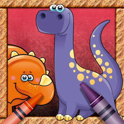 Dinosaur Coloring HD - The discovery dinosaurs icon