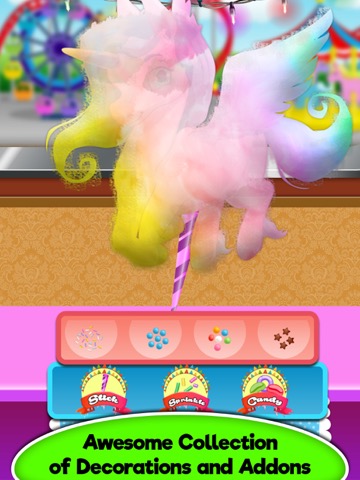 Rainbow Unicorn Glowing Cotton Candy! Fair Foodのおすすめ画像4