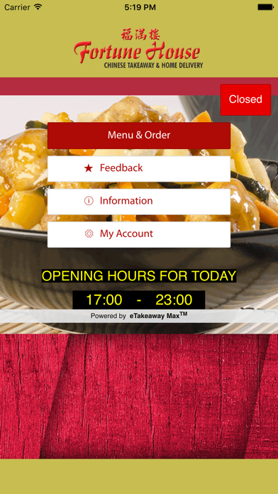 Screenshot #1 pour Fortune House Chinese Takeaway