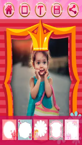 Game screenshot Fairy princess photo frames for girls – kids album apk