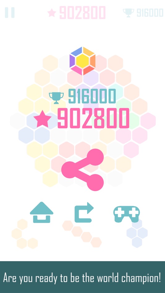 #5. Fill Grid Square & Hexagon blocks fever hex puzzle (iOS) 게시자: CapPlay Interactive Inc.