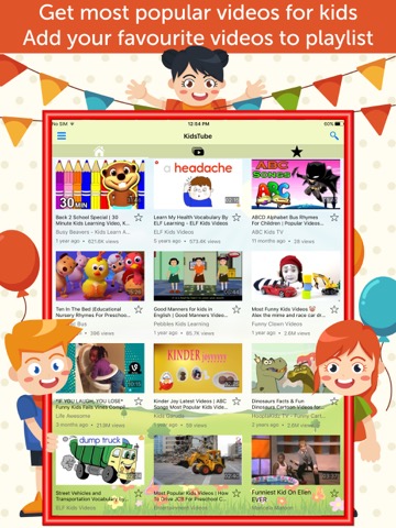 Kids Tube: Alphabet & abc Videos for YouTube Kidsのおすすめ画像1