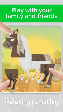 Game screenshot AmBa puzzles: Animal world. Toddler games for free hack