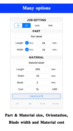 Nesting Optimizer iPhone Ekran Görüntüsü 2