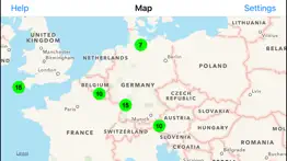 radiation map tracker displays worldwide radiation iphone screenshot 2