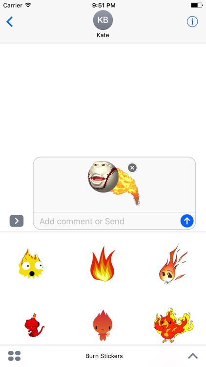 Burn Stickers