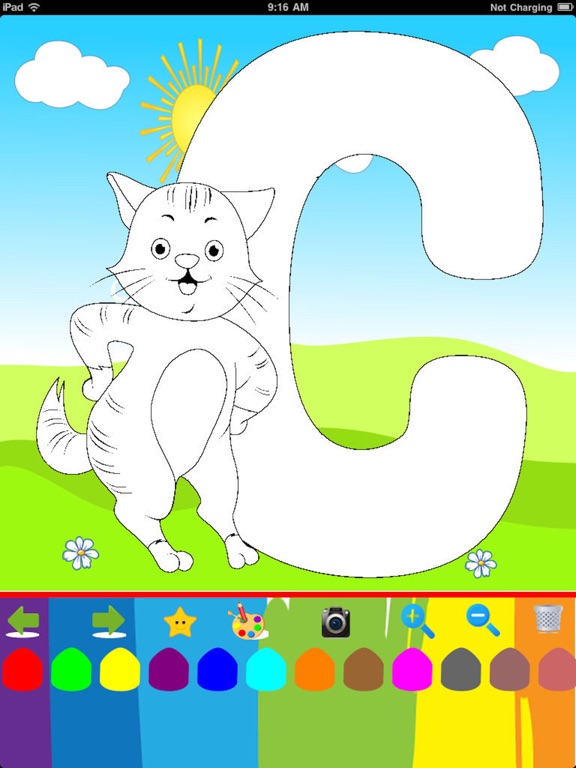 Alphabet Coloring -  ABC Flash Cards to colorのおすすめ画像1