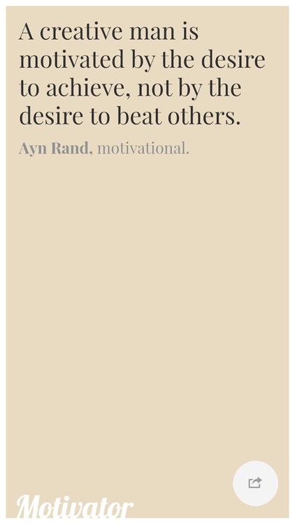 Motivator - Keeping you motivated