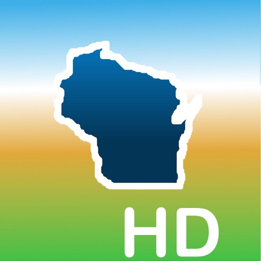 Aqua Map Wisconsin WI Lakes HD - Nautical Charts