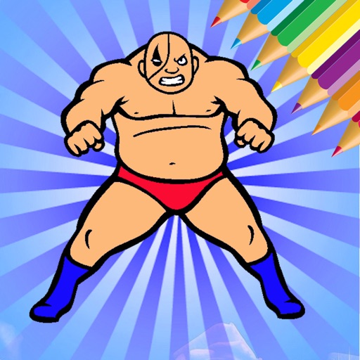 Wrestling Star Revolution Champions Coloring Book icon