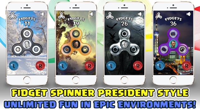 Fidget Spinner - President Faces Spinny Tappy Game(圖4)-速報App