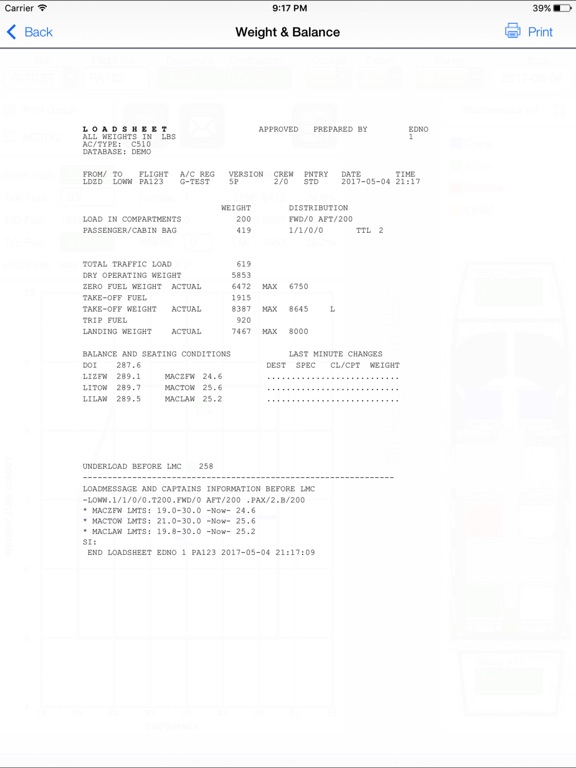 Pan Aero Weight and Balance C525のおすすめ画像2