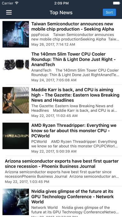 Screenshot #1 pour CPU GPU & Semiconductor News
