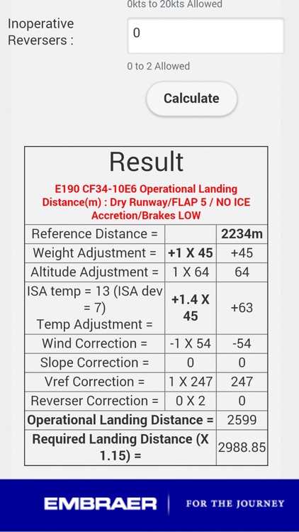 E190 Landing Distance Calc screenshot-3