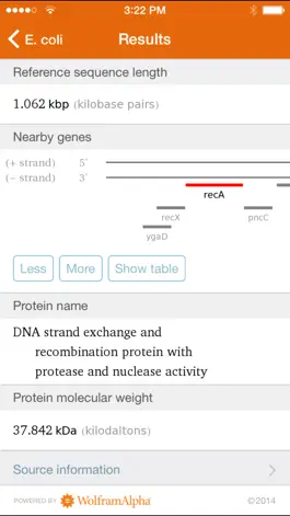 Game screenshot Wolfram Genomics Reference App hack