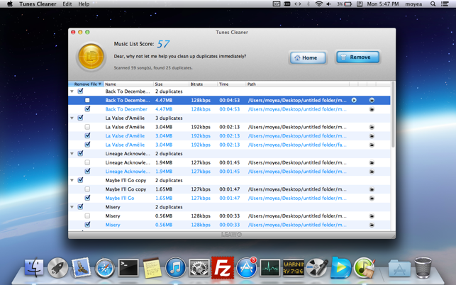 ‎Tunes Cleaner Screenshot