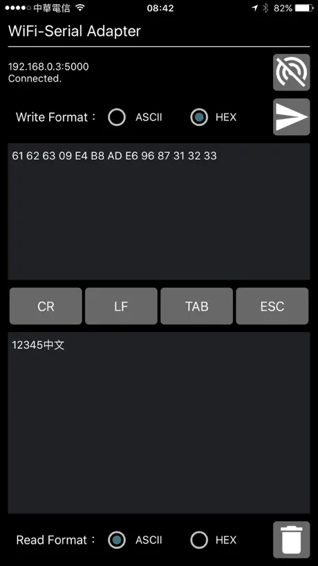 TCP/IP to Serial Terminal