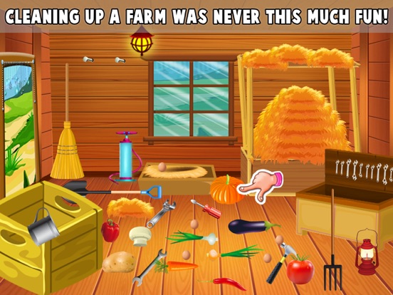 Messy Farm Cleanup Game iPad screenshot