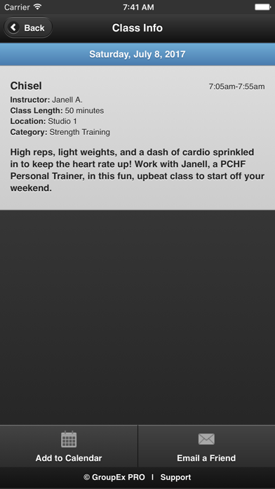 Screenshot #2 pour Park Center Health and Fitness Schedule