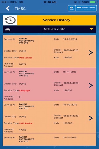 Tata Motors Service Connect screenshot 4
