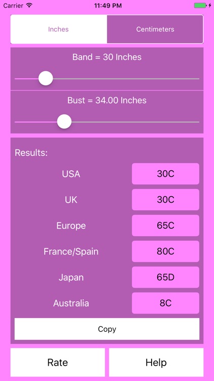 Bra Size Calculator