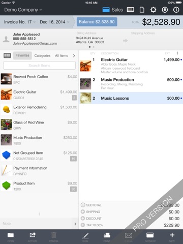 Quick Sale - Invoicing screenshot 2