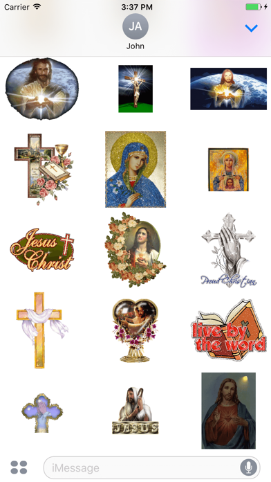 Screenshot #3 pour Animated Jesus Christ GIF Stickers