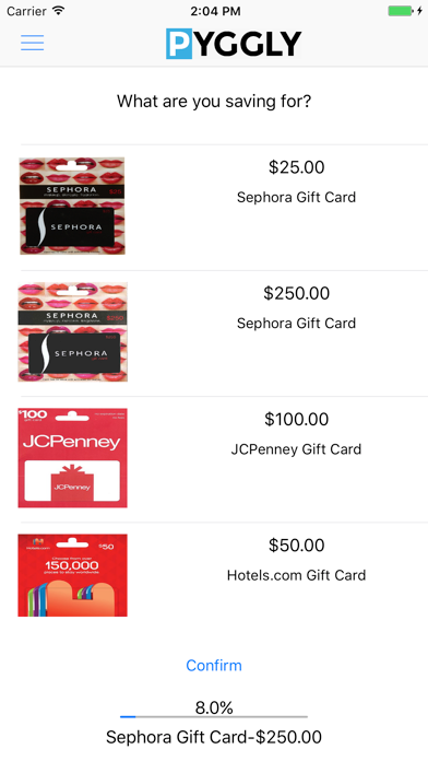 Screenshot #1 pour Pyggly Mobile Piggy Bank. Saving Money, Easy