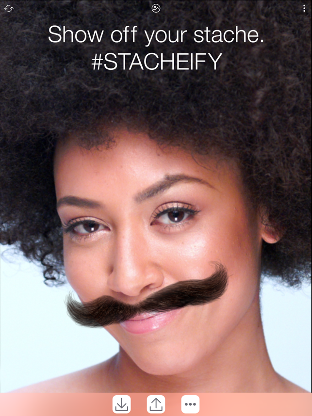 ‎Stacheify - Mustache face app Screenshot