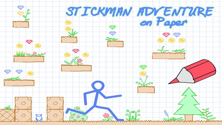 Stickman Adventure on Paper - Block Puzzle Game