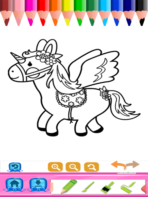 Screenshot #4 pour Pony Princesse livre de coloriage pour les enfants