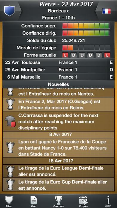 Screenshot #2 pour My Football Club Manager