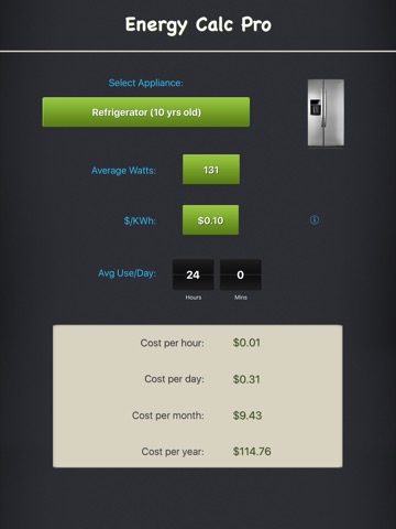 Energy Calc Pro - Appliance Energy Cost Calculatorのおすすめ画像1