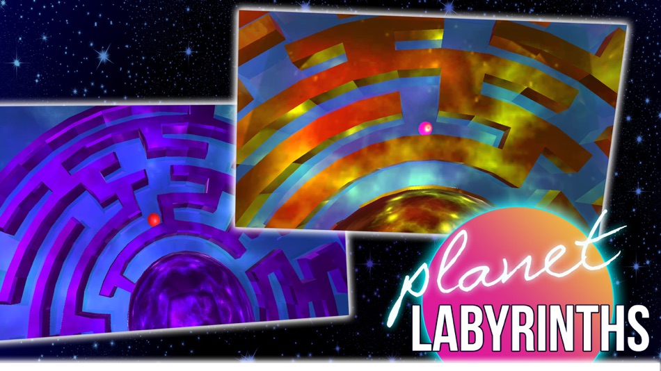 #2. Planet Labyrinth - 3D space mazes game (iOS) By: Bonifacio Melero