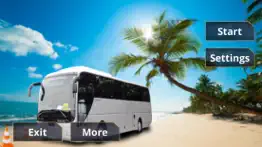 beach bus parking:drive in summer vocations iphone screenshot 1