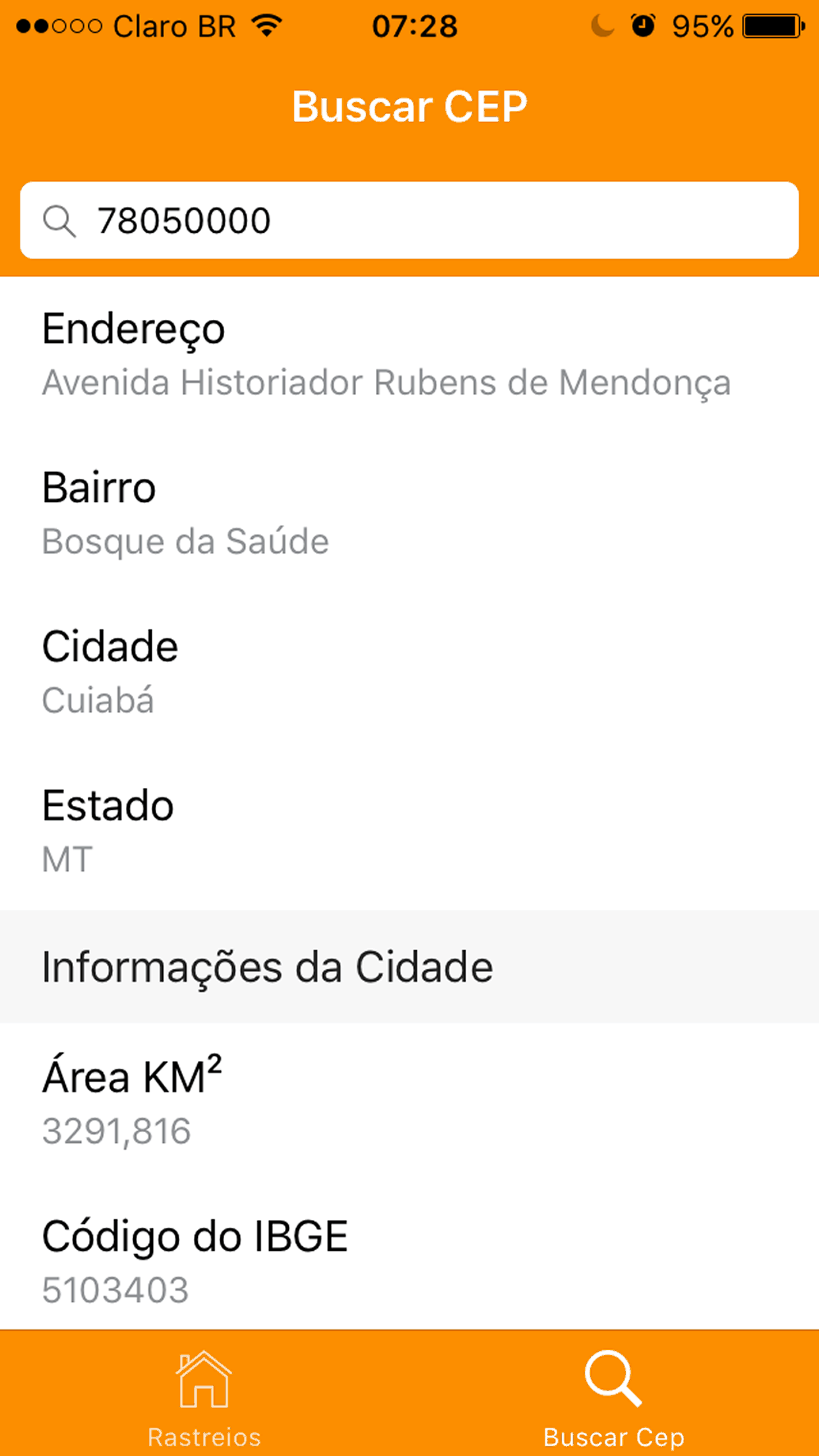 Rápido Sedex screenshot 2