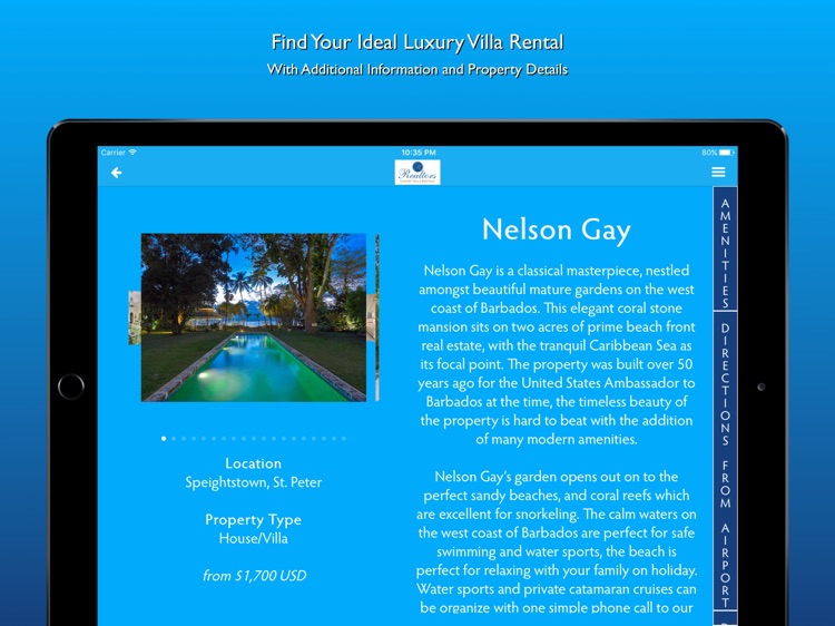 Realtors Luxury Villa Rentals Barbados