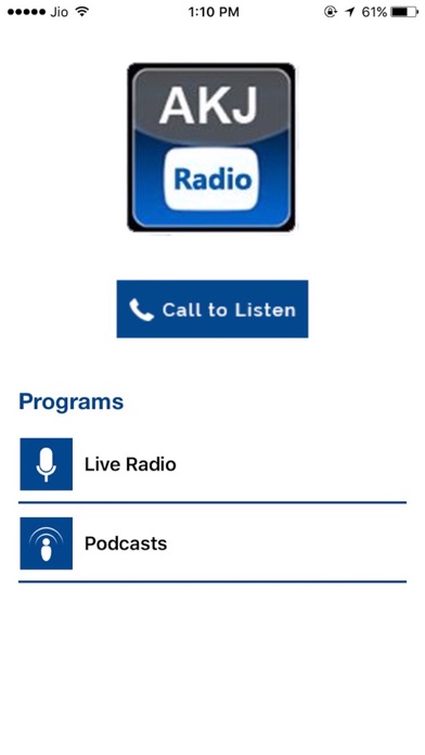 Screenshot #1 pour AKJ Radio