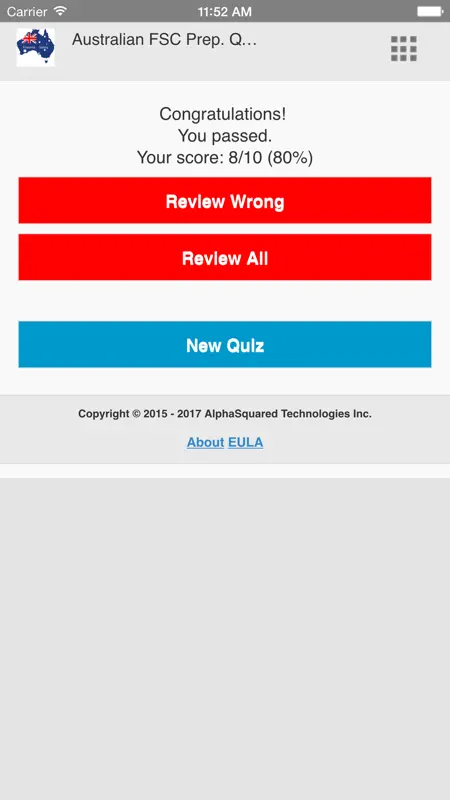 Australian Firearm Safety Quiz screenshot 2 of 5