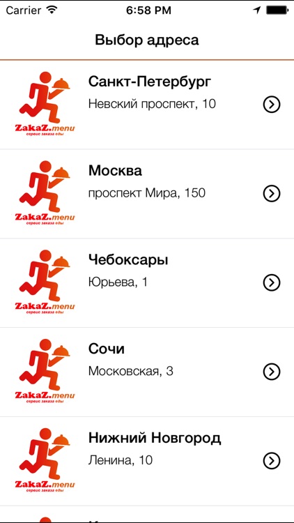 Доставка еды "ZAKAZ.MENU"