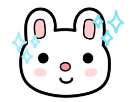 Cute bunny animated stickers