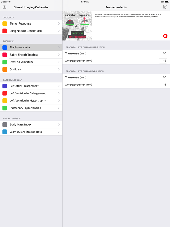 Screenshot #6 pour Clinical Imaging Calculator