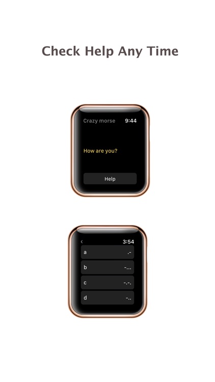 Crazy Morse Code - quick typing for apple watch