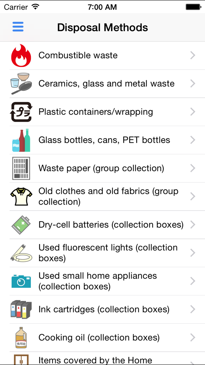 Nakano City Garbage Separation screenshot 4