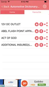 Automotive Dictionary - Concepts Terms screenshot #2 for iPhone