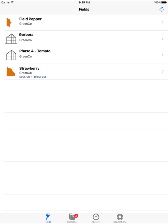 Koppert iPM iPad screenshot 1 - Productivity app